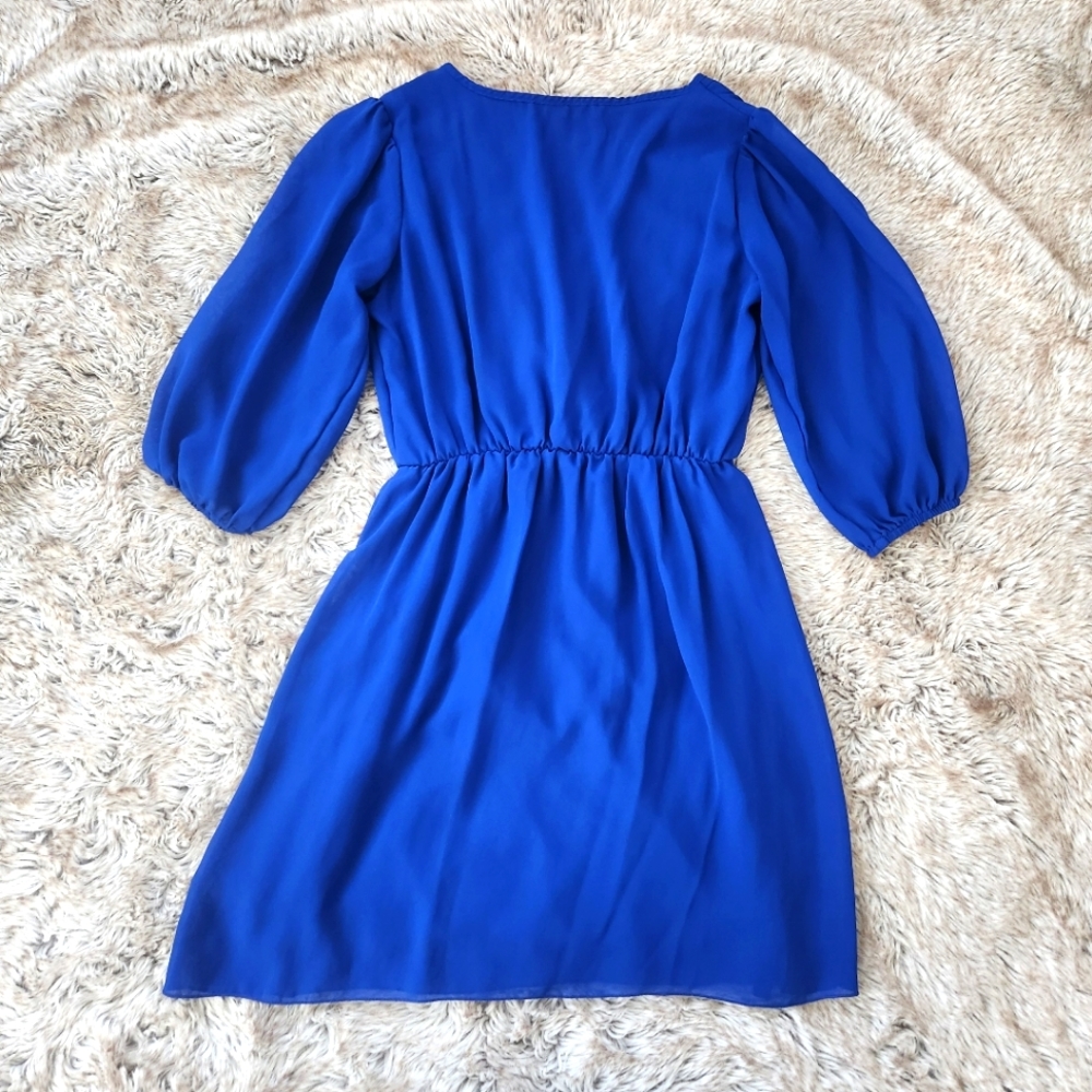 Sweet Storm Blue Mini Dress